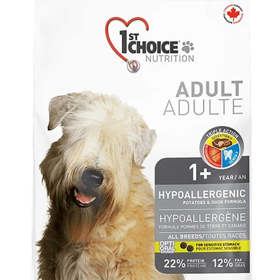 1st Choice корм для собак "аллергия" (утка с картофелем) (Adult Hypoallergenic)