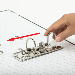 Регистратор А4 5 см СТАФФ Профит черный (272008)