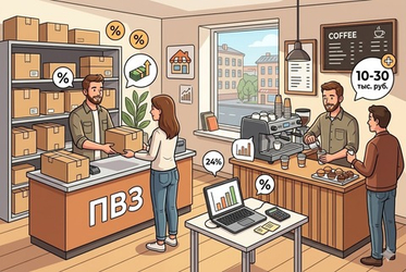 Каждый четвертый предприниматель совмещает ПВЗ с дополнительным бизнесом