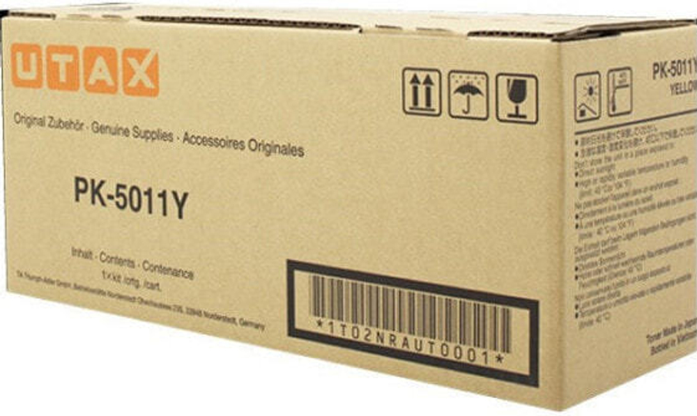 Картридж тонерный желтый 1 шт UTAX 1T02NRAUT0