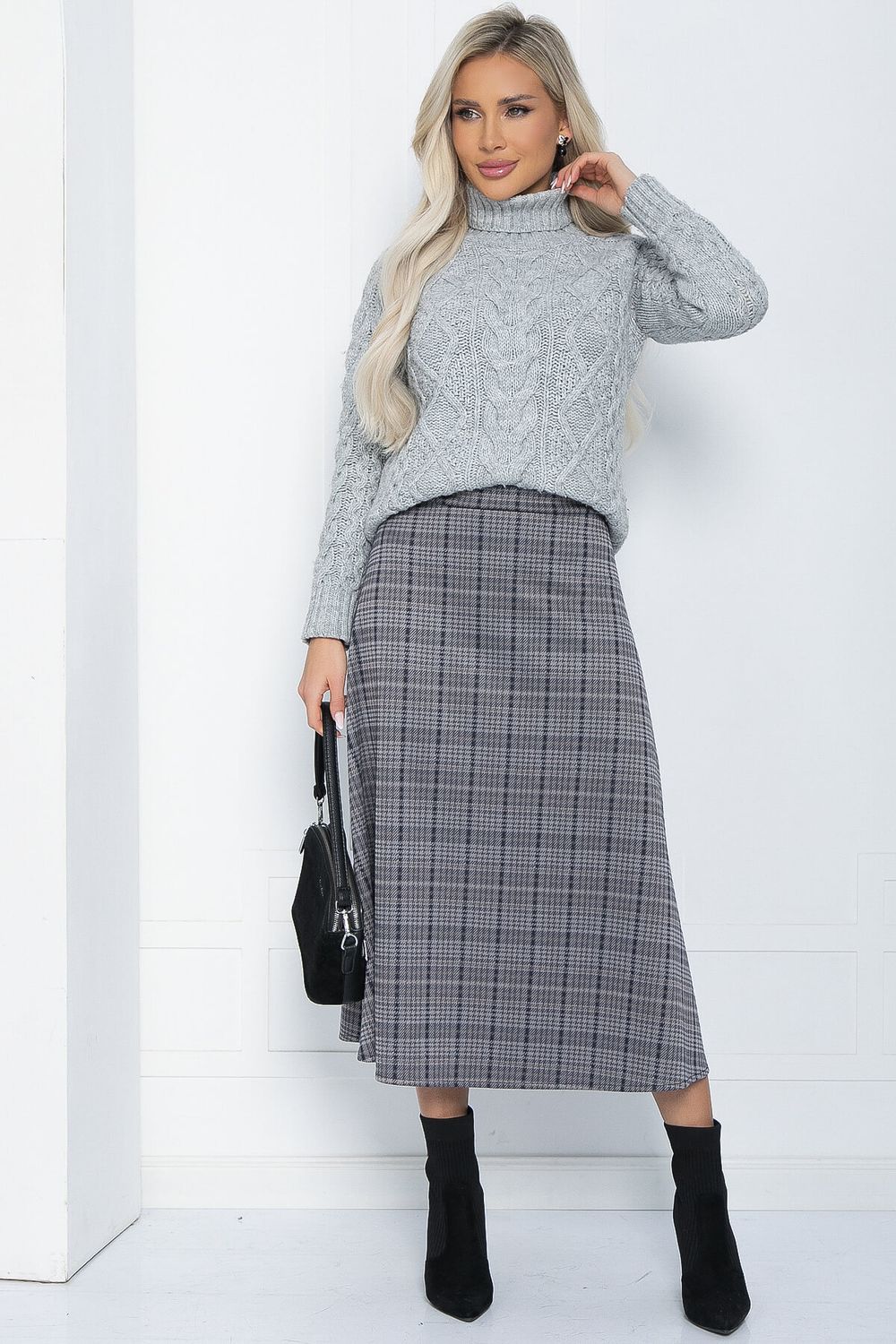 Юбка Дакота (серая) Ю12163 LT Collection