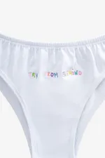Хлопковые трусики «Try from behind» Белые