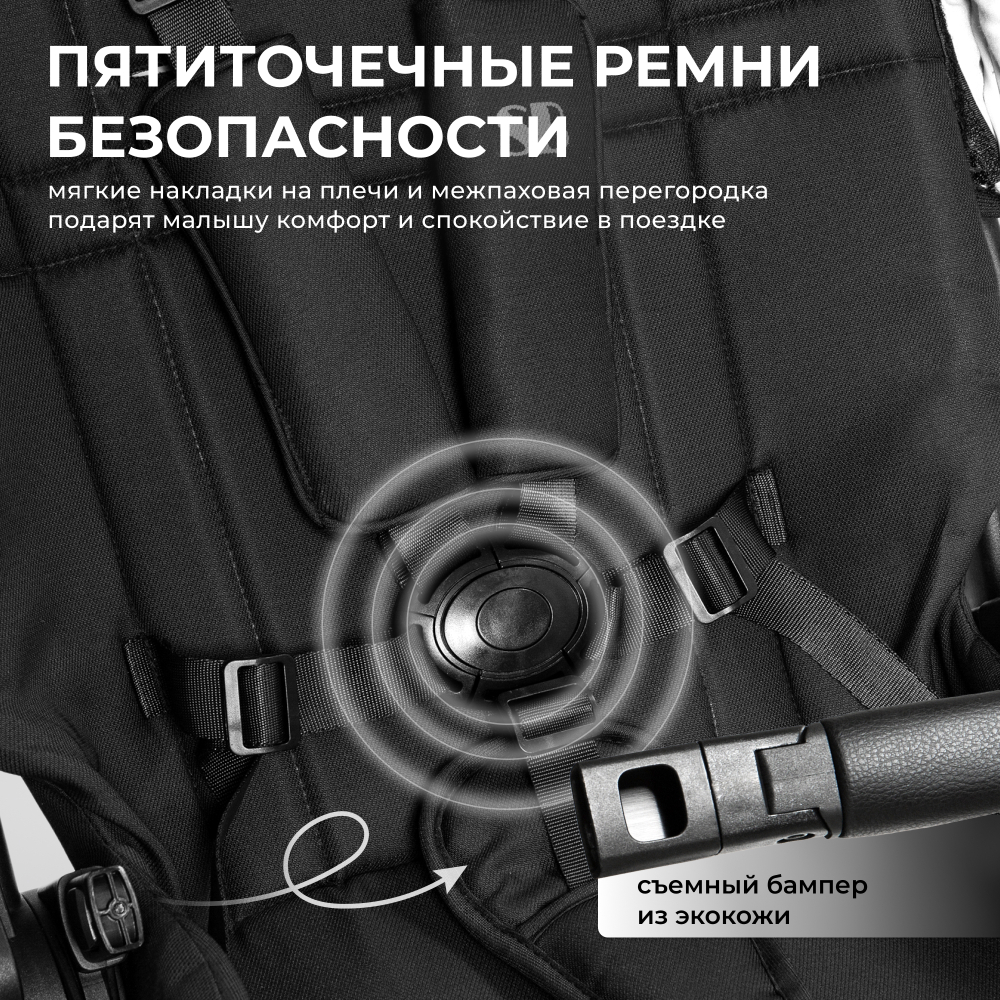 Коляска 2в1 Sweet Baby Porto Black