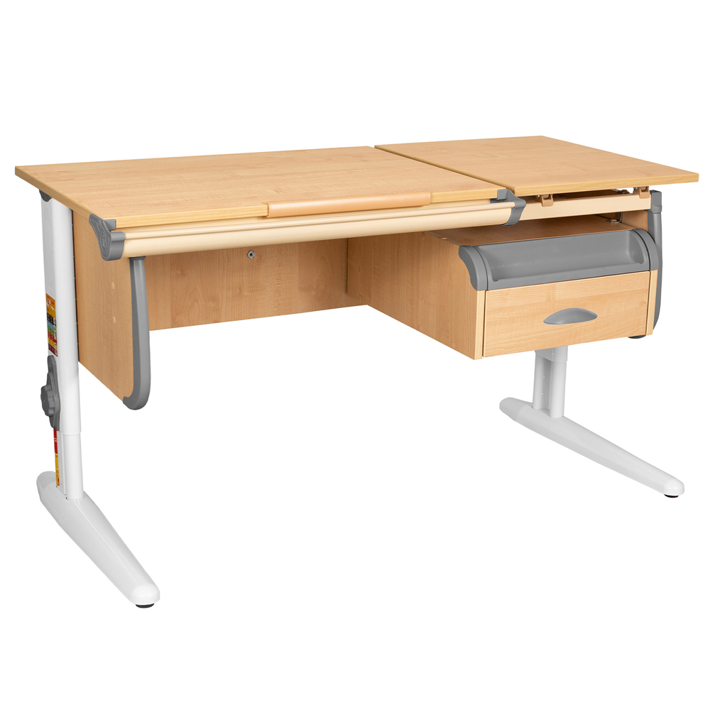 Растущая парта Дэми СУТ 25 с навесной тумбой (1200×610 мм)