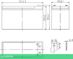 Аккумулятор для ИБП Delta 12В/9 А·ч (HRL 12-9 1234W X)