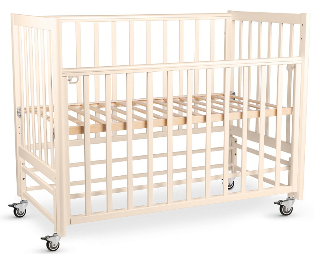Детская кровать Woodix Classic Go маятник продольный WCG358 Слоновая кость