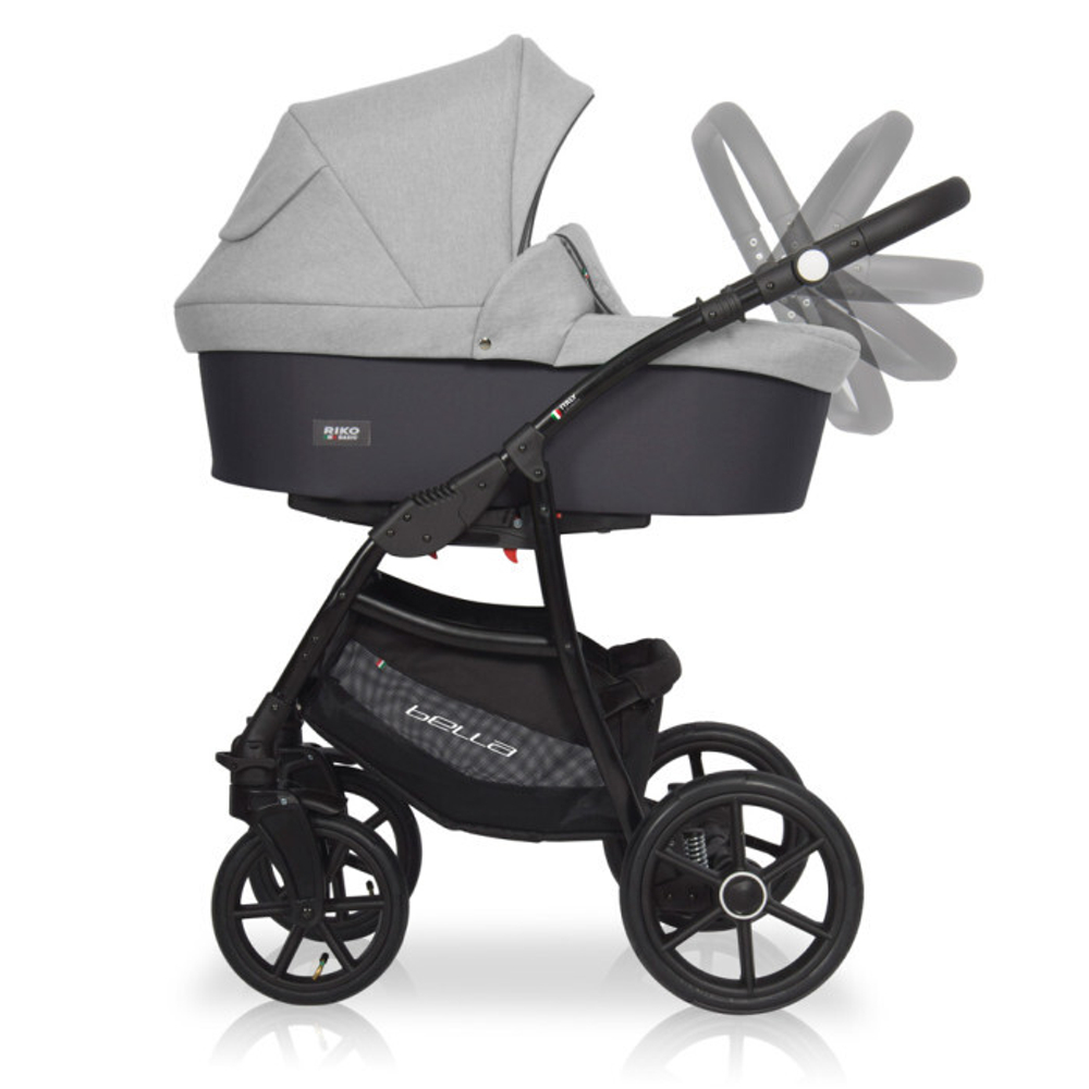 Коляска  BELLA (3 в 1) (RIKO BASIC) 01 серый-графит