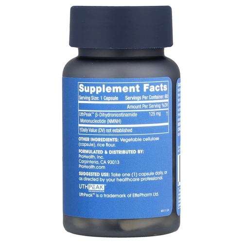 ProHealth Longevity, Чистый NMNH, 125 мг, 60 капсул