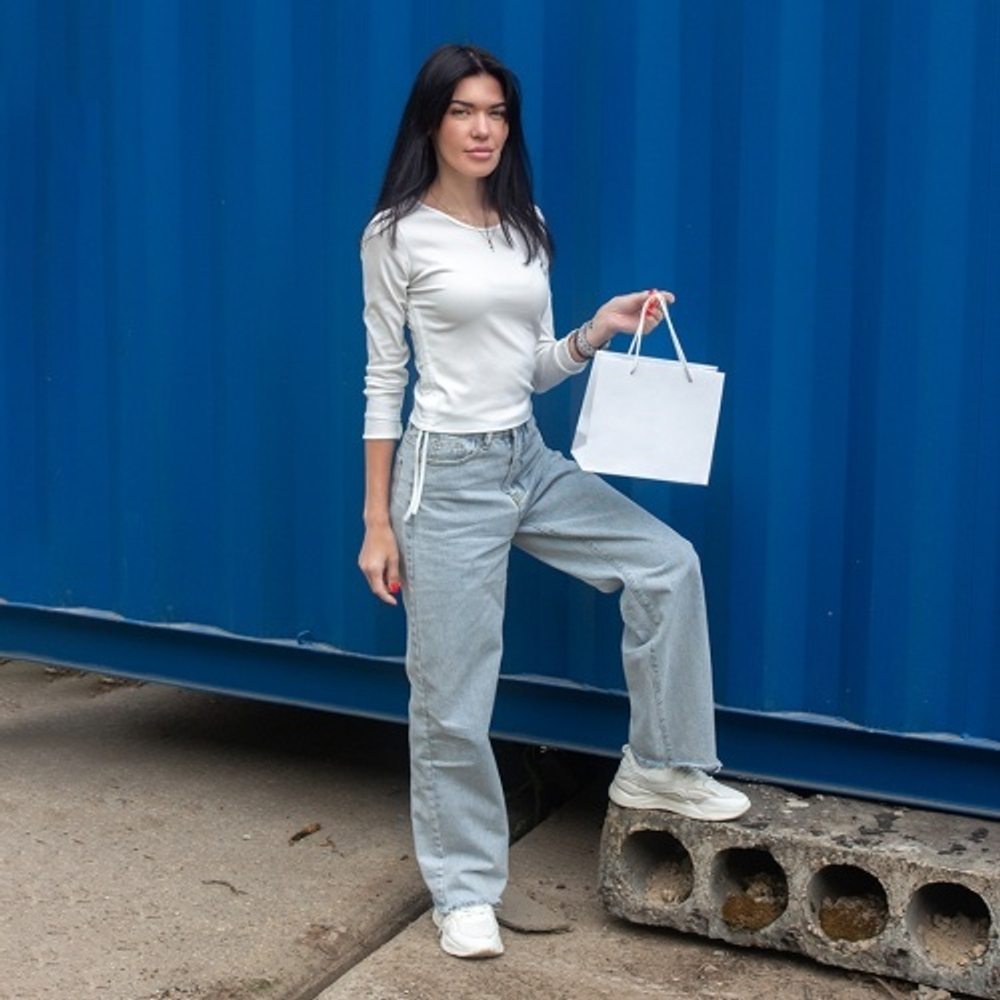 Пакет 23x20x10, белый, меловка