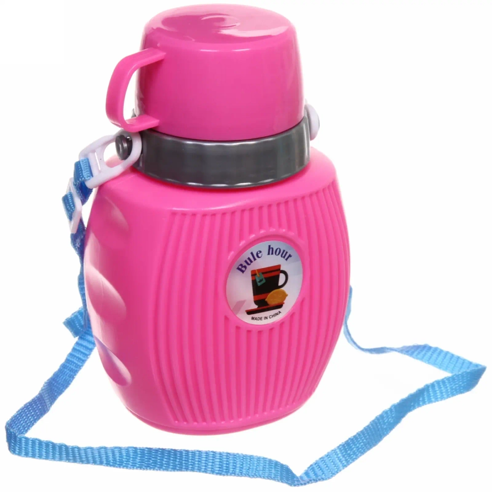 Фляжка туристическая пластиковая 600мл «Лето» с кружкой