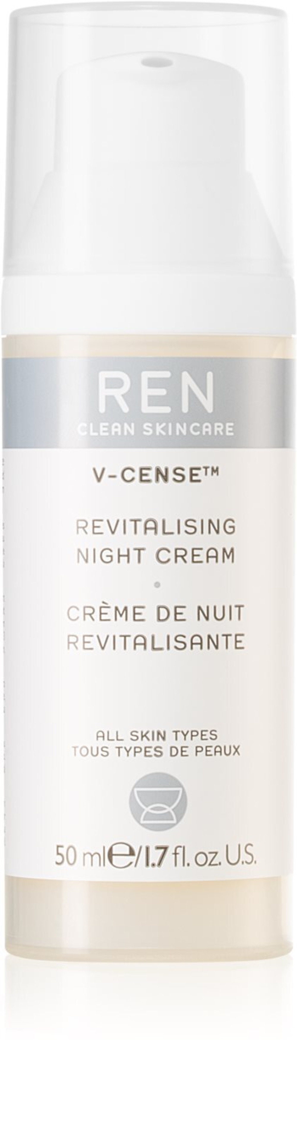 REN V-cense - восстанавливающий ночной крем для всех типов кожи /   50  ml  / GTIN 5060389248016