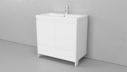 Тумба напольная VELVEX Klaufs 80.2D.1Y-616.216 с раковиной Cersanit COMO 80