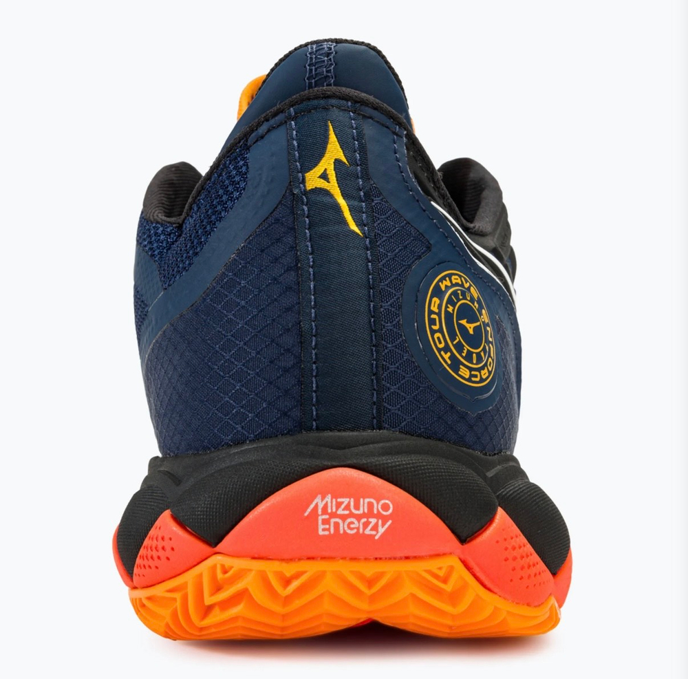 MIZUNO, WAVE ENFORCE TOUR, Padel, DRESS BLUES / WHITE / CARROT CURL, MEN, US 8,5 /EUR 41 /UK 7,5 /СМ 26,5