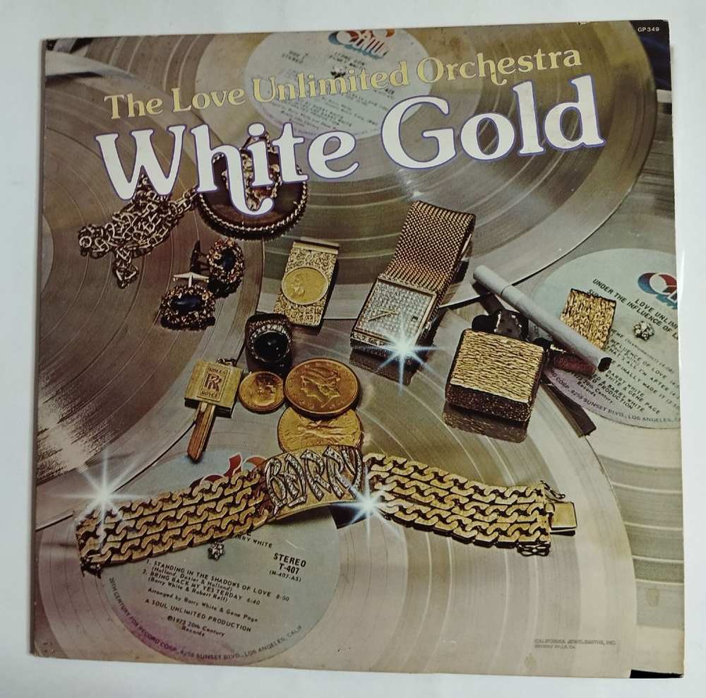 Винтажная виниловая пластинка LP Barry White The Love Unlimited Orchestra White Gold (Japan 1974) (No Obi)
