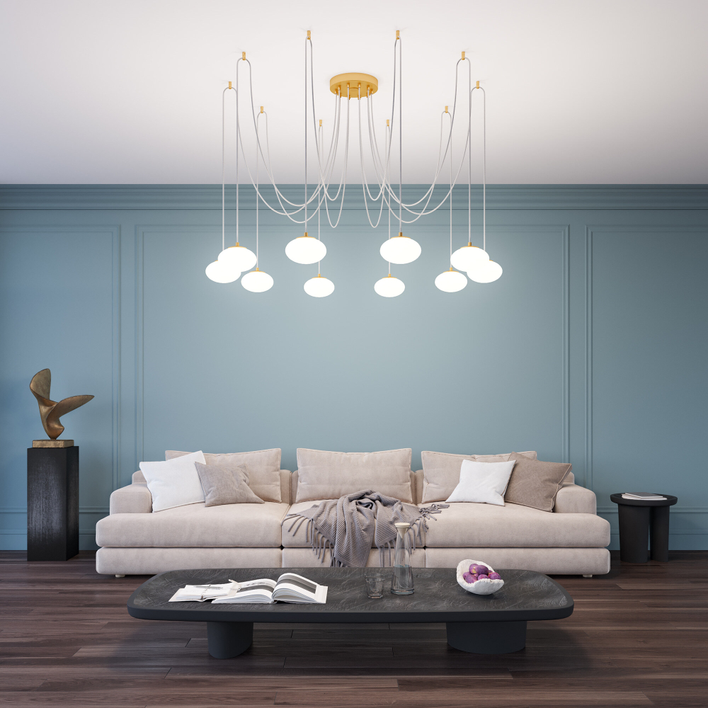 Citilux ATMAN SMART CL226A093 LED RGB Умная подвесная люстра Бронза