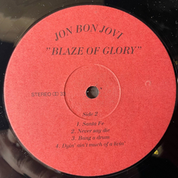 Винтажная виниловая пластинка LP Jon Bon Jovi Blaze Of Glory (Россия 1992) Billy Get Your Guns