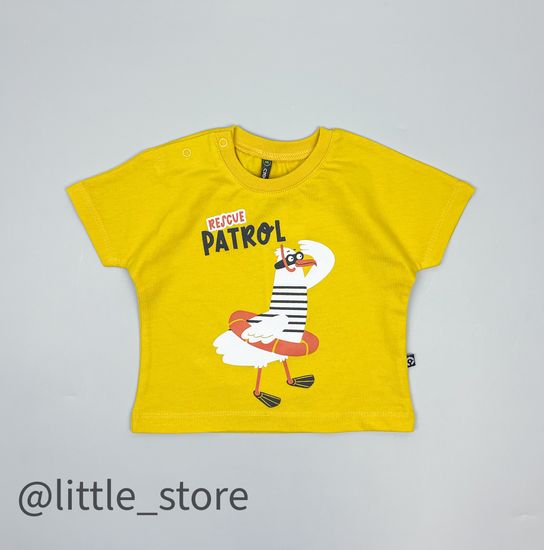 Футболка хлопковая "Морской бриз" горчица