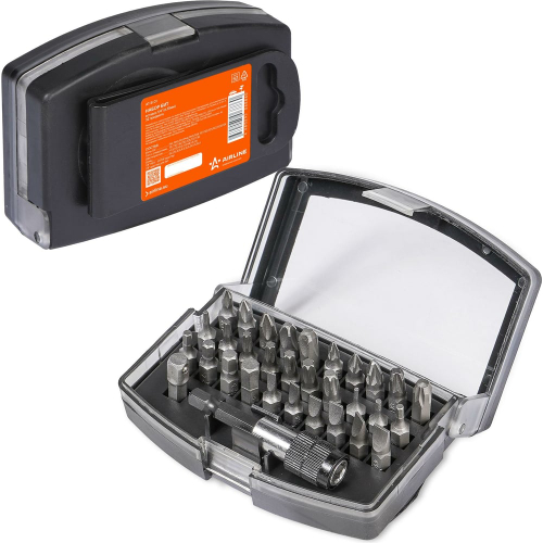 Набор бит для шуруповерта с держателем в кейсе AIRLINE AT-B-01