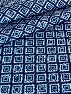 Ткань бязь плательная, рис. "Ромбы", ширина 150 см, арт. 122