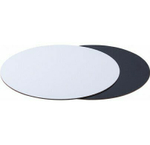 Подложка усиленная двусторонняя ЧЕРНЫЙ/жемчуг 3,2 мм. Диаметр 22