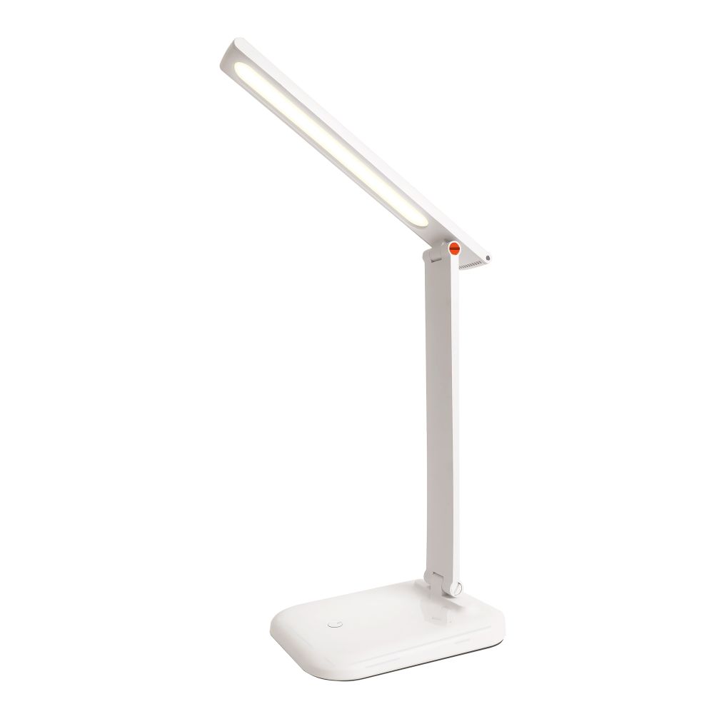 ULM-D607 4W-3000-6000K-DIM WHITE Светильник настольный. Сенсорный выключатель. Диммер. Белый. TM Uniel