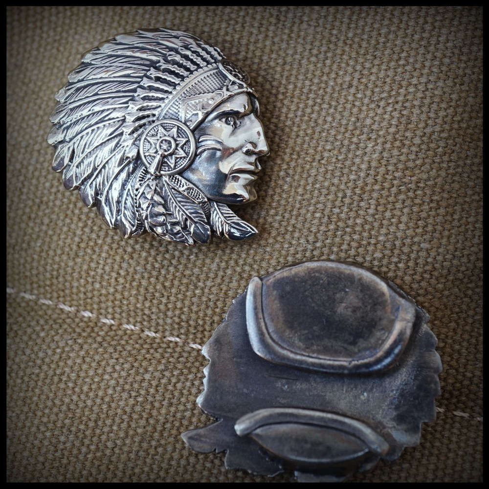 Клипса для системы MOLLE "Индеец" , мельхиор