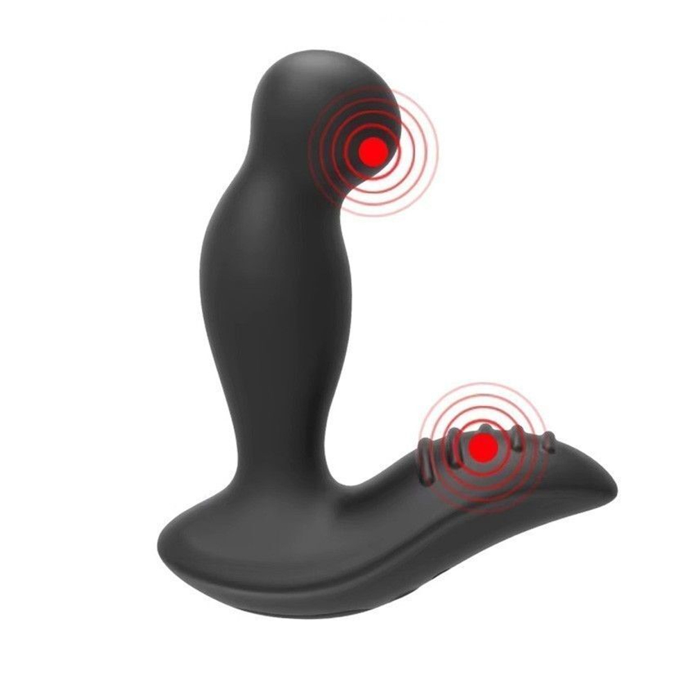 Черный вибромассажер простаты 3,5’’ P-spot Massager - 12,5 см. (Цвет: черный)