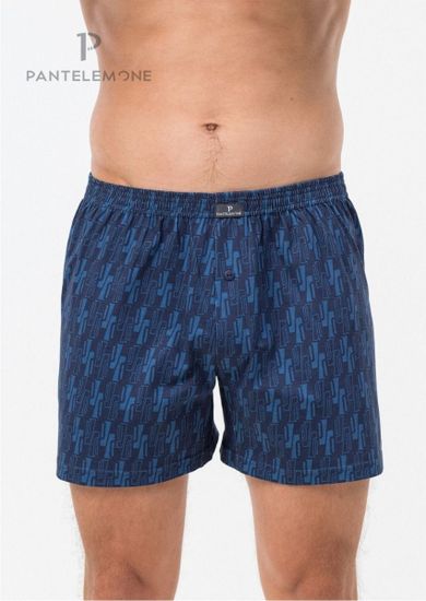 Трусы мужские семейные Pantelemone PMB-446, геометрия деним/темно-синяя