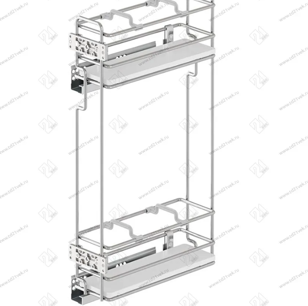 S-2911-C Бутылочница 150, Starax, в верхнюю базу, 2-х ярусная, (106х280х520 мм), направляющие Blum T