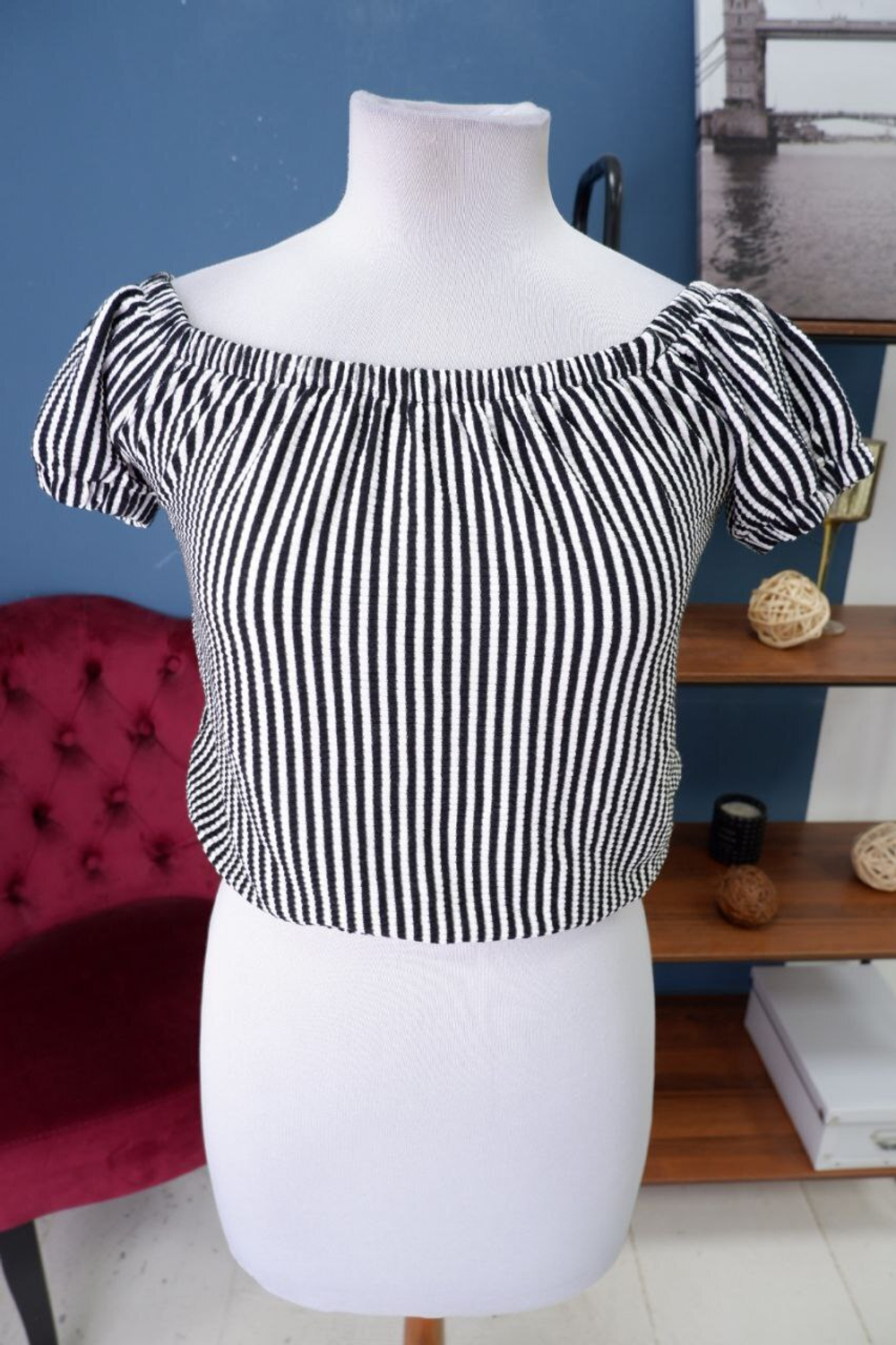 Топ Sinsay в полоску 42 размер