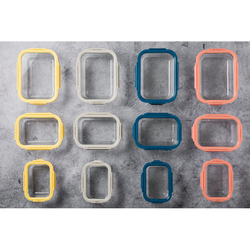 Набор контейнеров для запекания и хранения 3шт Smart Solutions розовый