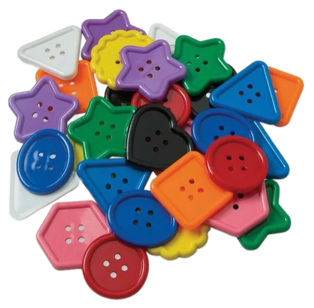 Набор больших цветных пуговиц (90 шт)