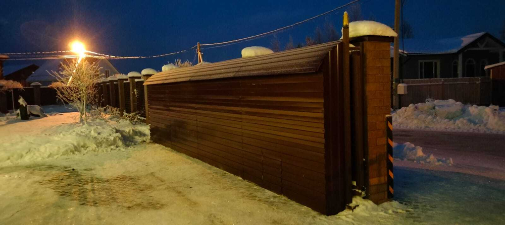 Навес под откатные ворота.