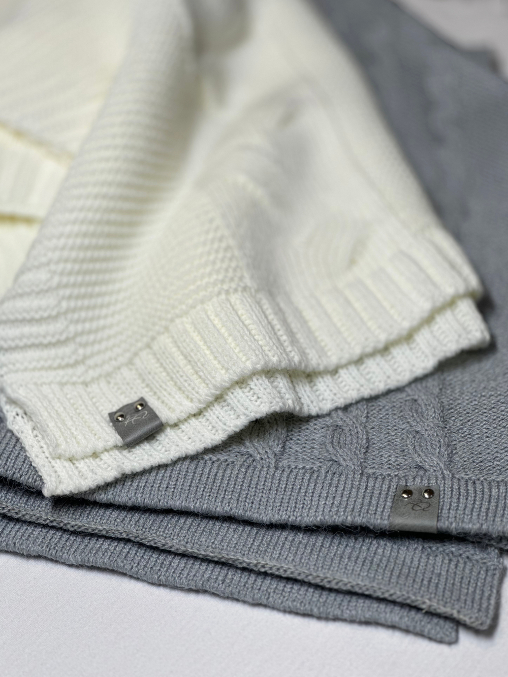 Плед вязаный Сахар RinaAmari, 100*100