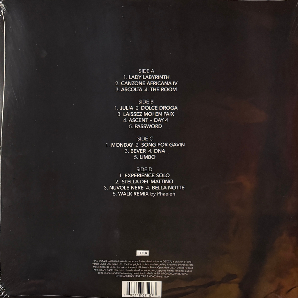 Виниловая пластинка Ludovico Einaudi ‎– Undiscovered Vol.2 2LP