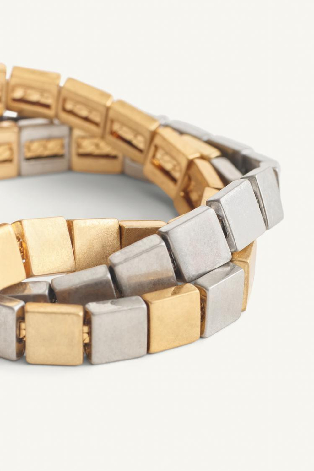 ZARA НАБОР ИЗ ТРЕХ БРАСЛЕТОВ, ЗОЛОТОЙ