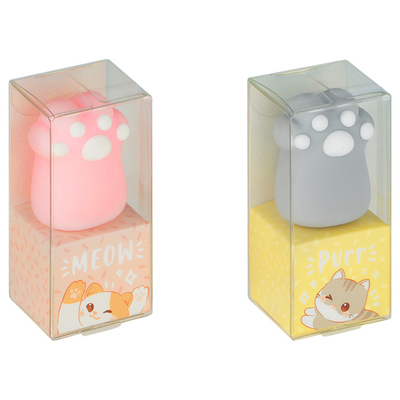 Ластик "Paw", ПВХ, 35*30*75мм