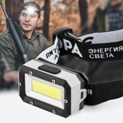 Фонарь налобный светодиодный ЭРА GB-708 Шторм, на батарейках, 4 режима, 5 Вт, СОВ, 3хААА | Налобные фонари