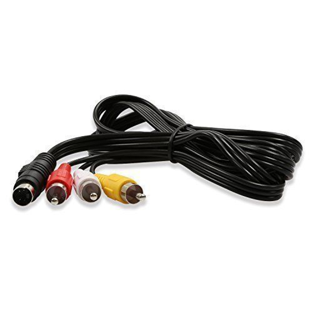 Переходник S-Video 4pin штекер на гнездо 3 RCA YPbPr компонентный (m-f)