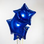 Шар (18"/46 см) Звезда, Синий 1 шт.