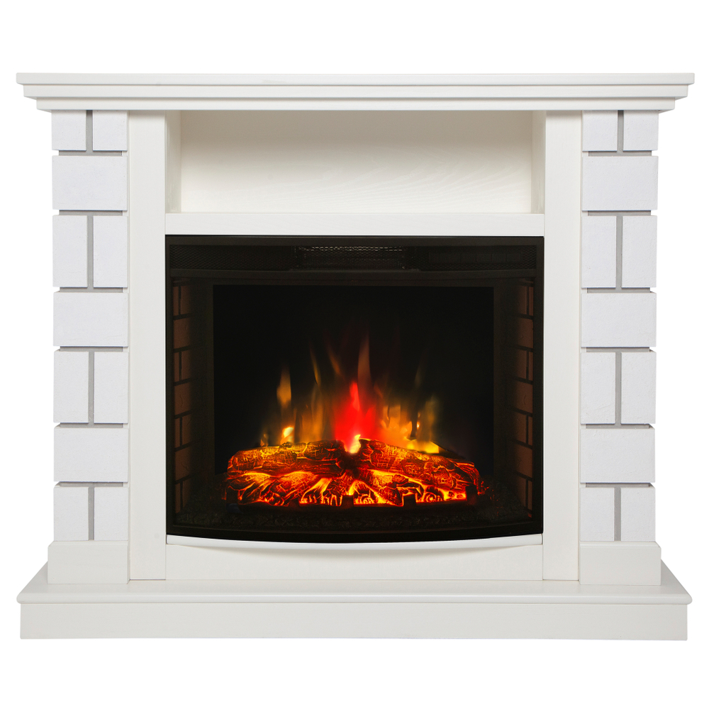 Каминокомплект Real Flame Edward WT с очагом Evrika 25,5