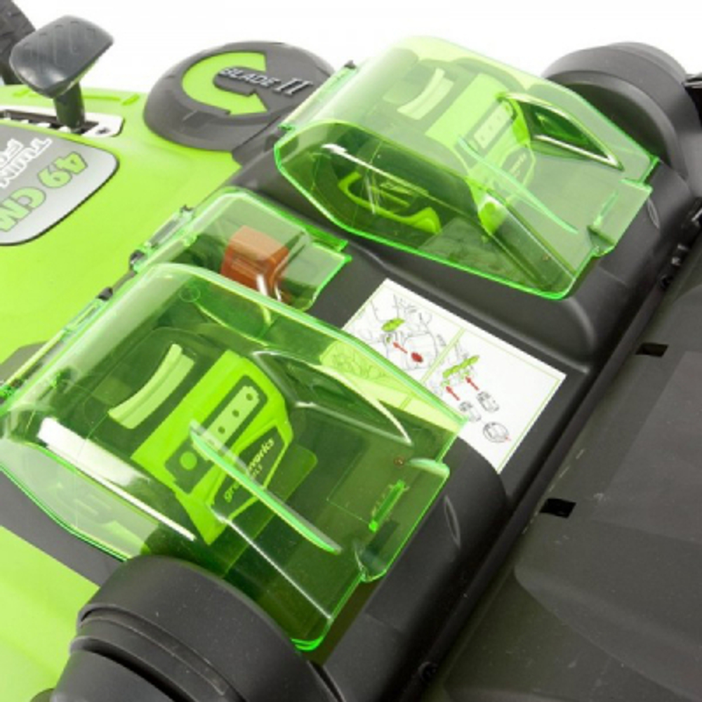 Газонокосилка GreenWorks Twin Force G40LM49DB без АКБ и ЗУ