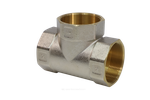 Тройник латунь никель Ду 15 (1/2") ВР/ВР 9007 ГОСТ 32585-2013 Aquasfera 9007-01