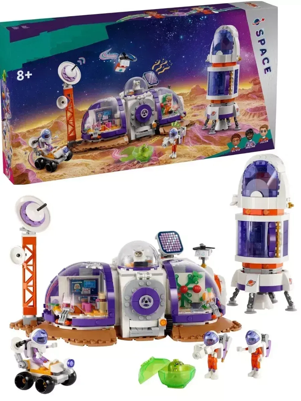Конструктор Сити Космическая база и ракета на Марсе 981 дет