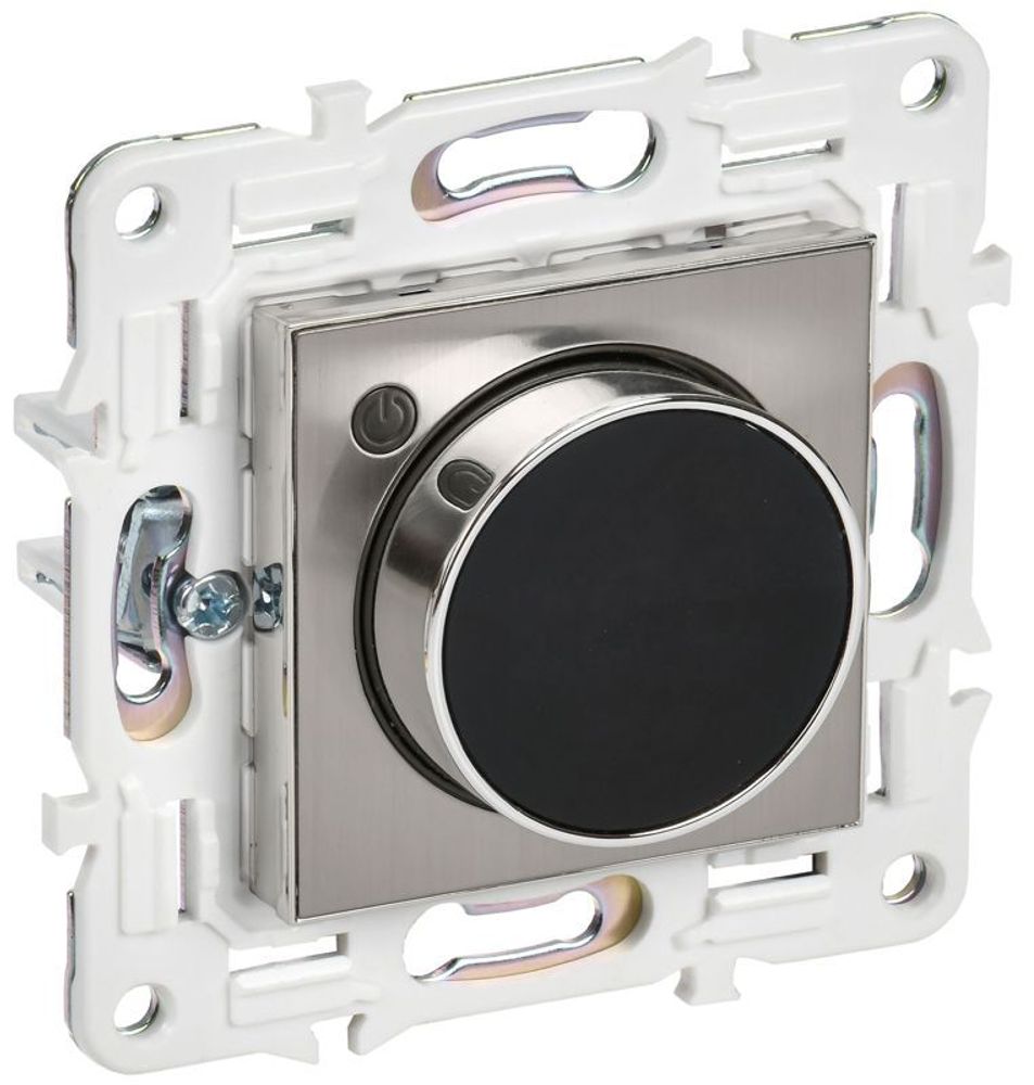 Термостат электронный SKANDY SK-T01N с индикацией никель IEK SK-RT11-K50