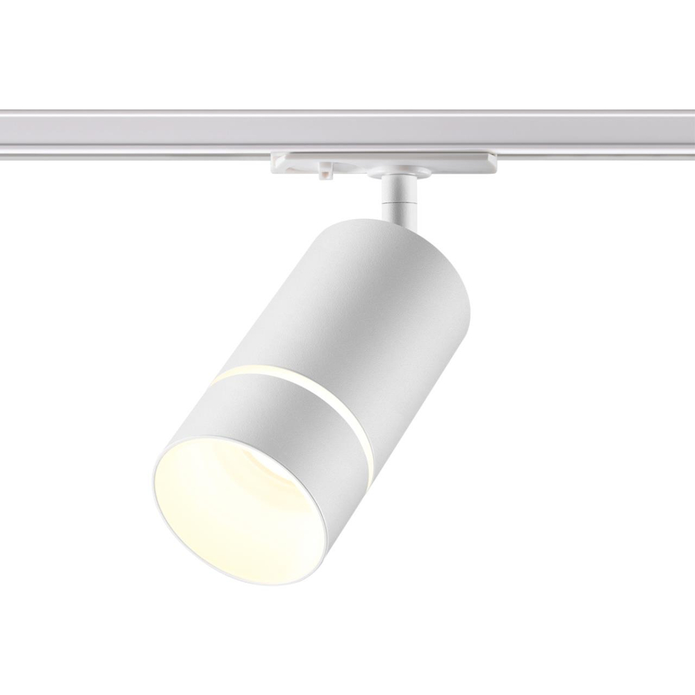 370778 PORT NT21 250 белый Светильник трековый однофазный трехжильный IP20 GU10 9W 235V ELINA