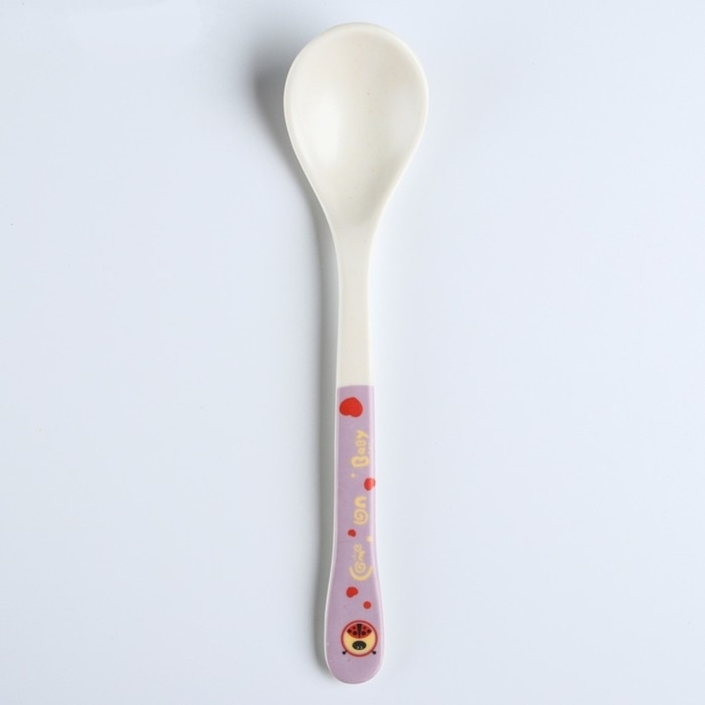 3973786 Ложка детская «Мишка», для кормления из бамбука