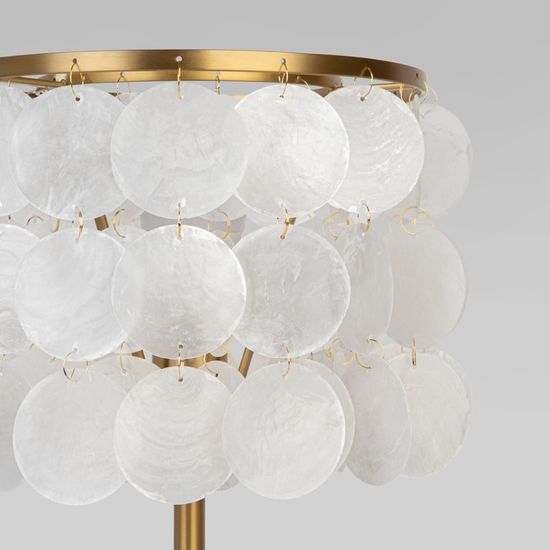 208101 / настольный светильник/ латунь/перламутр