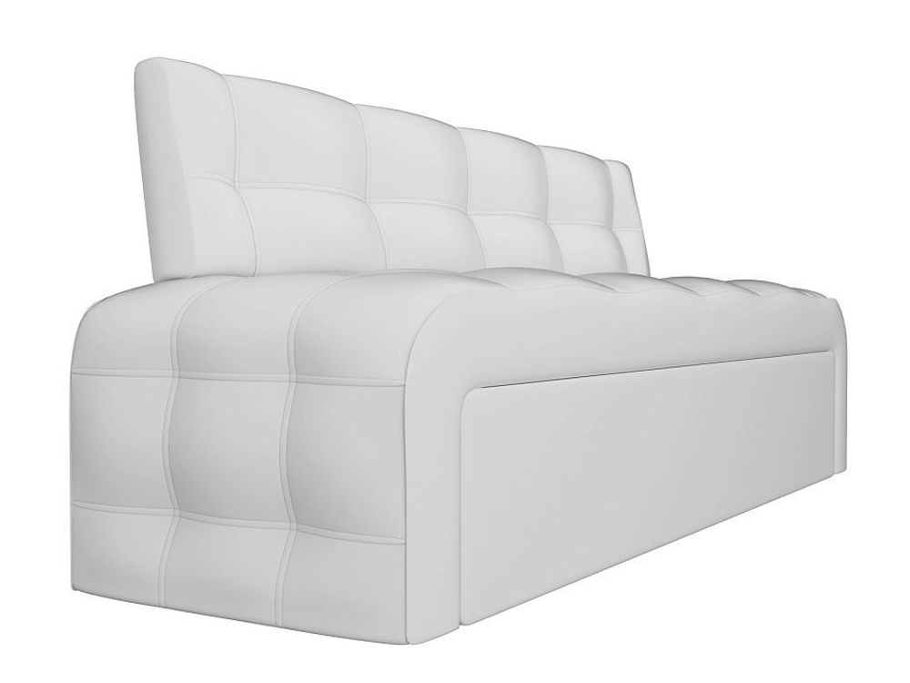 Диван кухонный прямой Люксор, Белый, Экокожа, 28582