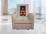 Кресло-реклайнер механический с массажем FUJIMO COMFORT CHAIR Ваниль